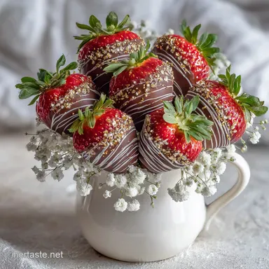 Chocolate Covered Strawberries: No-Temper Method in 45 Minutes Recipe Card