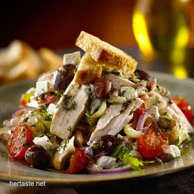 Chopped Chicken Antipasto Salad Easy Low Carb Italian Main Dish Recipe Card