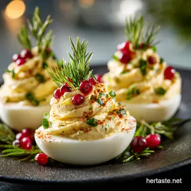 Christmas Tree Deviled Eggs: Get the Perfect Piped Festive Platter Recipe Card