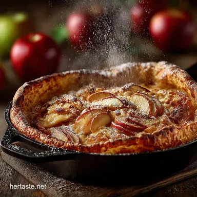 Showstopping Cinnamon Apple Dutch Baby The Ultimate Puff Pancake Recipe Recipe Card