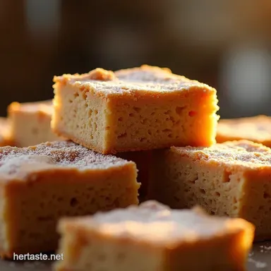 Easy Cinnamon Sugar Blondies Sweet Fall Baking Bliss Recipe Card