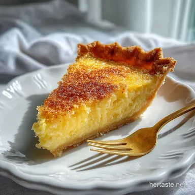 Buttermilk Pie Recipe: Oven-Only, Silky Custard Recipe Card