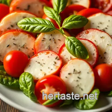 Caprese Salad Recipe: Taste Italian Sunshine in Minutes! Recipe Card