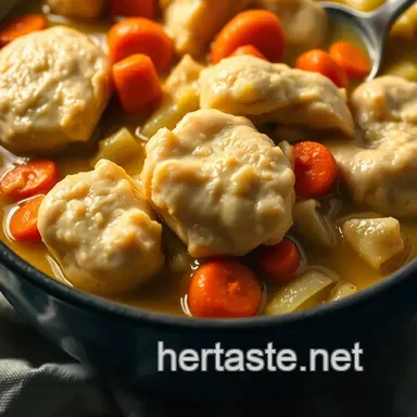 Classic Comfort Chicken and Dumplings: Hearty and Delicious Recipe Recipe Card