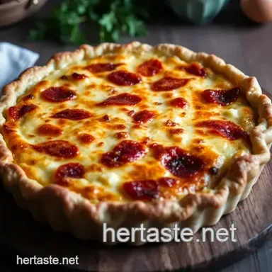 Classic French Quiche Lorraine: A Creamy Savoury Treat presentation