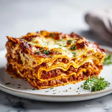 Classic Homemade Lasagna Recipe for 12 Servings