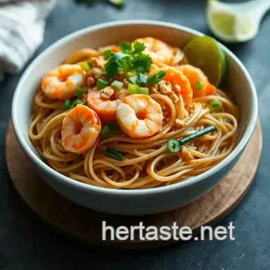 Classic Pad Thai: A Taste of Thailand in Your Kitchen presentation