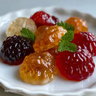 Fruit Jellies: Gourmet P&acirc;tes de Fruits Recipe Recipe Card