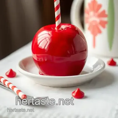Classic Red Candy Apples: Fairground Fun at Home! Recipe Card