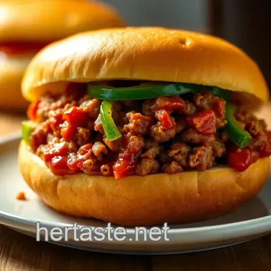 Classic Sloppy Joe Recipe: A Nostalgic Family Favorite Sandwich Recipe Card