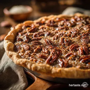 Southern Pecan Pie Recipe: The Classic Flaky, Not-Too-Sweet Pie Recipe Card