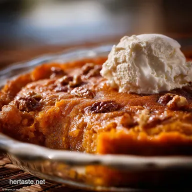 Southern Sweet Potato Pone: The Old Fashioned Custardy Dessert Recipe Card