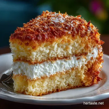 Coconut Cake: The Ultimate Cloud-Soft Layer Cake Recipe Recipe Card