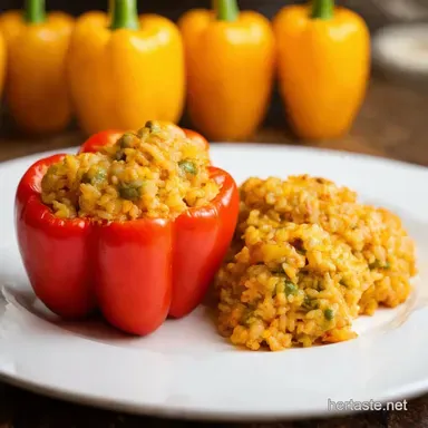 My Best peppers and rice stuffed recipe So Tasty Recipe Card