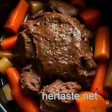 Easy Crock Pot Recipes Easy: Comfort Pot Roast - Just Toss & Go! Recipe Card