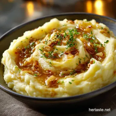 Thanksgiving Side Dishes: Queens Silky Confit Garlic Mashed Potatoes Recipe Card