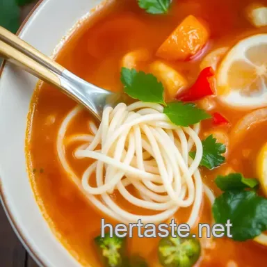 Deliciously Easy: Cook Spicy Noodle Tom Yum Soup Quickly in 30 Minutes! Recipe Card