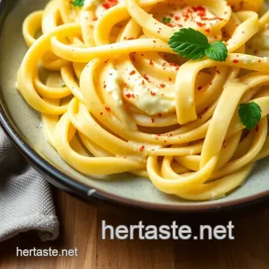 How to Make Cooked Pappardelle Delightful Saffron Cream: A Comforting Italian Classic Recipe Card