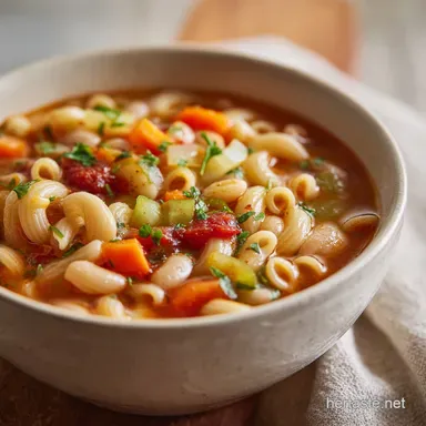 Copycat Olive Garden Pasta e Fagioli for 6 Servings Recipe Card