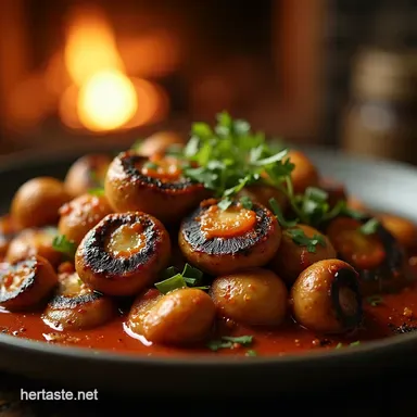 Smoky Cowboy Mushrooms Recipe The Best Easy Skillet Side Recipe Card