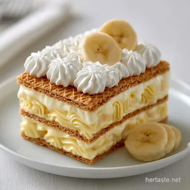 Cozy Banana Pudding for 8 Servings Recipe Card