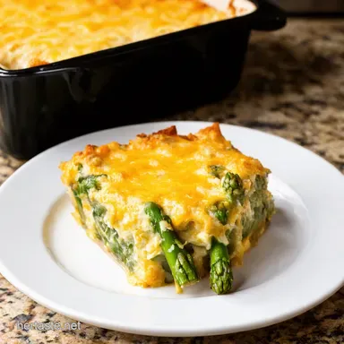 Cheesy Asparagus Casserole My CrowdPleasing Comfort Classic Recipe Card