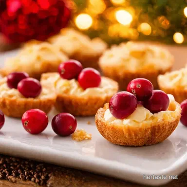 Cranberry Brie Bites Easy New Years Appetizers Recipe Card