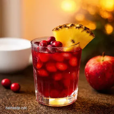 Cranberry Pineapple Sangria Sunshine in a Glass Recipe Card