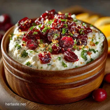 The Best Cranberry Cream Cheese Dip Easy Orange Relish for Holidays Recipe Card
