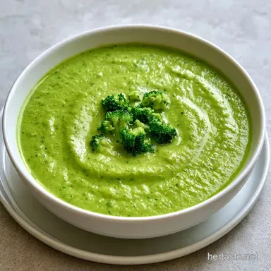 Cream of Broccoli Soup in 30 Minutes Recipe Card