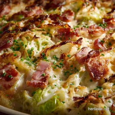 Cabbage Recipes Creamy Bacon Cheese Bake Ultimate Comfort