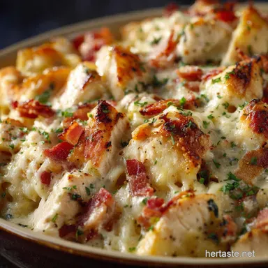 Proper Chicken Bacon Ranch Casserole UltraCreamy Quick Weeknight Fix Recipe Card