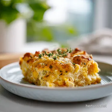 Chicken Casserole in 45 Minutes for 6 Servings with Creamy Texture Recipe Card