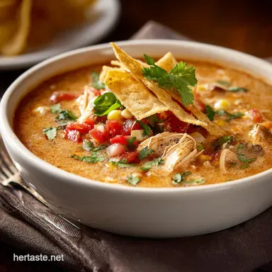 Creamy Chicken Tortilla Soup Rich Smoky and Easy Weeknight Comfort Recipe Card