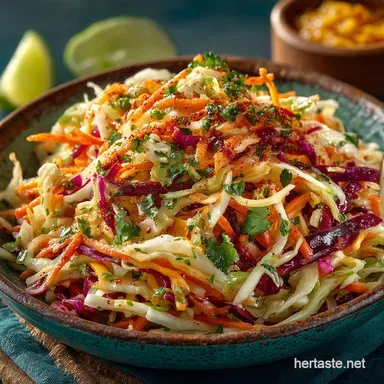 The Zesty Crunch Foolproof Cilantro Lime Taco Slaw Recipe Card