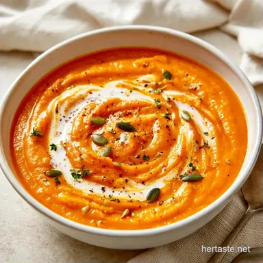 Butternut Squash Soup with Coconut Milk Recipe Card