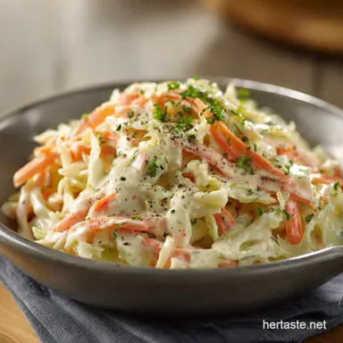 Creamy Coleslaw: Pub-Style Recipe for Tangy Crunch Recipe Card