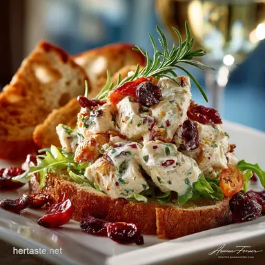 The Best Creamy Cranberry Chicken Salad Ready in 30 Mins Recipe Card
