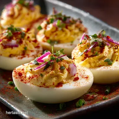 Deviled Eggs: The Flawlessly Smooth and Creamy Southern Recipe Recipe Card