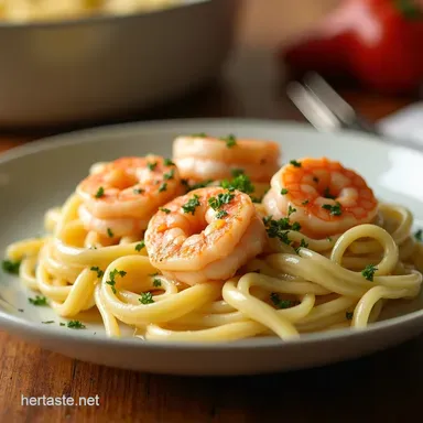 Creamy Shrimp Alfredo Easy Weeknight Recipe Youll Love Recipe Card