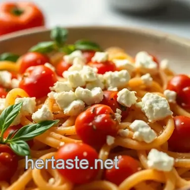 My Easy & Creamy Feta Pasta with Roasted Cherry Tomatoes Recipe