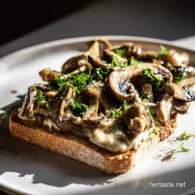 Creamy Garlic Mushrooms on Toast Simple Mushroom Recipes