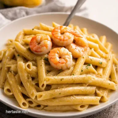 Creamy Garlic Shrimp Pasta Recipe Weeknight Dinner Sorted Recipe Card