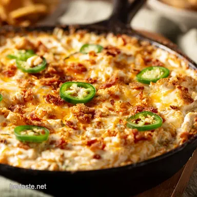 Creamy Kickin Jalapeno Popper Dip Recipe Party Perfect Recipe Card