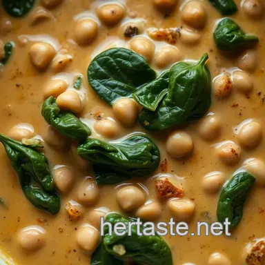 Comforting Creamy Mayocoba Bean Stew with Spinach & Smoked Paprika Recipe Card