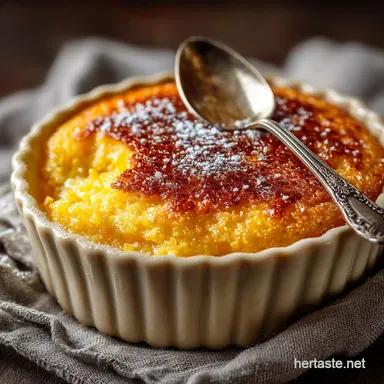 Grandmas Golden Sweet Corn Pudding Recipe Easy Creamy Recipe Card