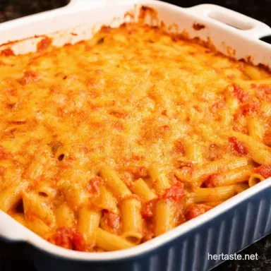 Creamy Tomato Pasta Bake Cheap Recipes for Comfort Food Recipe Card