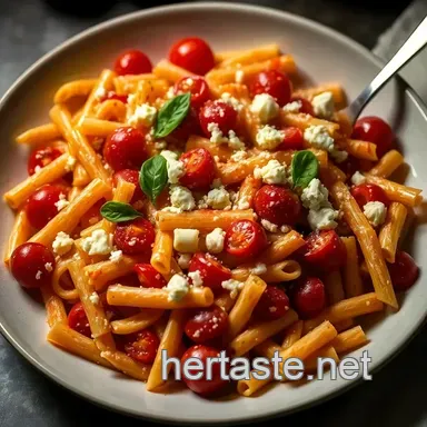 Creamy Tomato TikTok Pasta presentation