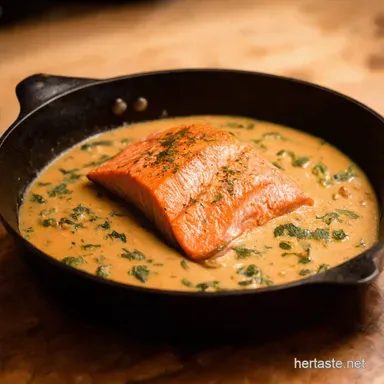 Creamy Tuscan Salmon Recipe Ready in 30 Easy Dinner Recipe Card