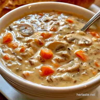 Creamy Vegetarian Wild Rice Soup: Rich Recipe Card